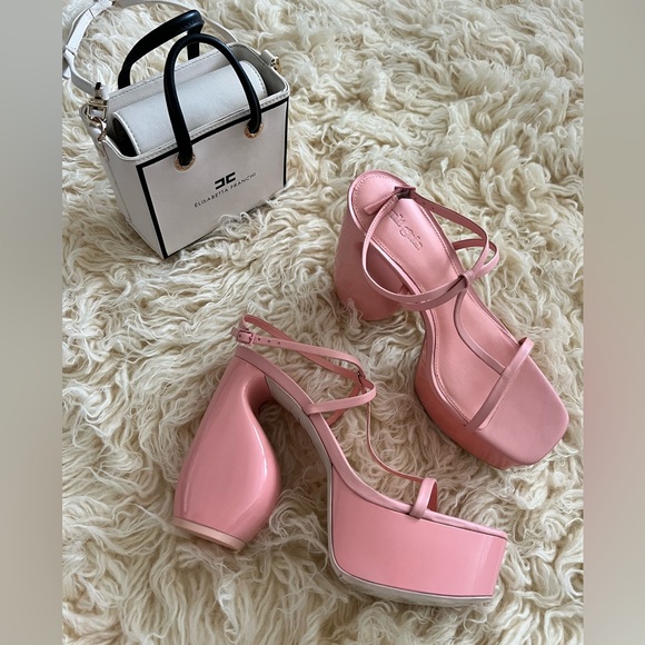 Brand New Cult Gaia Chiara pink heels platform sandals Size US 8.5 / EUR 39 - Picture 4 of 9